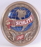 Vintage Schlitz Globe Advertising Plastic Beer Sign