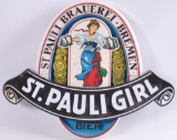 St. Paul Girl Advertising Plastic Beer Sign