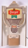Vintage 1969 Burger Beer Light Up Advertising Calendar Sign