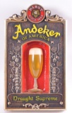 Vintage Andeker Light Up Advertising Beer Sign