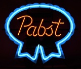 Pabst Blue Ribbon Light Up Advertising Neon Beer Sign