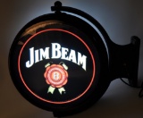 Jim Beam Advertising Light Up Rotating Pub Sign New in Original Box