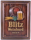 Vintage Blitz Weinhard Beer Advertising Sign