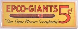 Vintage Epco-Giants 5 Cent Cigars Advertisement