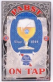 Vintage Pabst Blue Ribbon Reverse Painted Advertising Beer Mirror