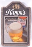 Vintage Hamm's Beer Double Sided Advertising Foam Sign