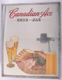 Vintage Canadian Ace Advertising Beer Mirror