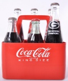 Vintage Coca-Cola Advertising Plastic Six Pack with Bottles