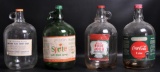 Group of 4 Vintage Advertising Soda Syrup Glass Bottles