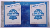 Vintage Pabst Blue Ribbon Snap Cap Flattened Can