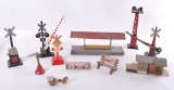 Group of Vintage Toy Train Items
