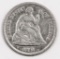 1861 Seated Liberty Half Dime.