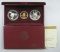 1984 3-Coin Olympic Summer Games Proof Commemorative Set