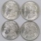 Lot of (4) 1921 P Morgan Dollars.