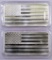 Lot of (2) American Flag 10 oz. Silver Ingot.