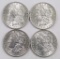 Lot of (4) 1896 P Morgan Dollars.