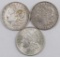 Lot of (3) 1921 P Morgan Dollars.