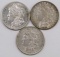 Lot of (3) Morgan Dollars.