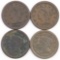 Lot of (4) U.S. Large Cents.