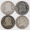 Lot of (4) Capped Bust Dimes.