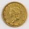 1853 $1 Liberty Head Gold.