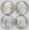 Lot of (4) Morgan Dollars.