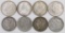 Lot of (8) Morgan Dollars.