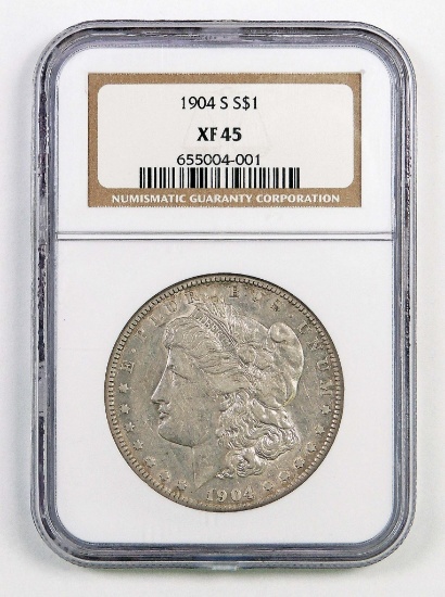 1904 S Morgan Silver Dollar (NGC) XF45.