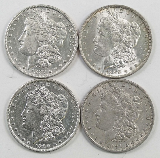 Lot of (4) New Orleans Mint Morgan Dollars.