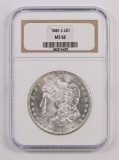 1881 S Morgan Silver Dollar (NGC) MS65.