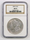 1896 O Morgan Silver Dollar (NGC) AU55.