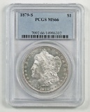 1879 S Morgan Silver Dollar (PCGS) MS66.