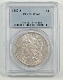 1882 S Morgan Silver Dollar (PCGS) MS66.