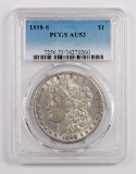 1898 S Morgan Silver Dollar (PCGS) AU53.