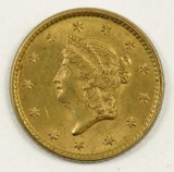 1852 $1 Liberty Head Gold.