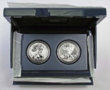 2013 W American Eagle West Point 2-Coin Silver Set.