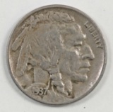 1937 D 3-Legged Buffalo Nickel Key.