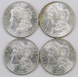 Lot of (4) 1887 P Morgan Dollars.