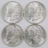 Lot of (4) 1887 P Morgan Dollars.