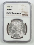 1885 P Morgan Silver Dollar (NGC) MS66+.