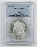 1878 CC Morgan Silver Dollar (PCGS) MS63.