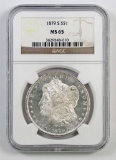 1879 S Morgan Silver Dollar (NGC) MS65.