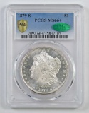 1879 S Morgan Silver Dollar (PCGS) MS66+ CAC.