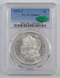 1879 S Morgan Silver Dollar (PCGS) MS66+ CAC.