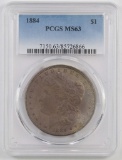 1884 P Morgan Silver Dollar (NGC) MS63.