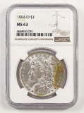 1884 O Morgan Silver Dollar (NGC) MS63.