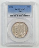 1936 P Elgin Commemorative Silver Half Dollar (PCGS) MS67.