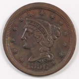 1856 Braided Hair Large Cent.