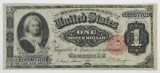 1891 $1 Silver Certificate (Martha Washinton) Note.