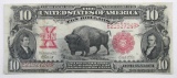 1901 $10 Legal Tender (Bison) Mule Note.